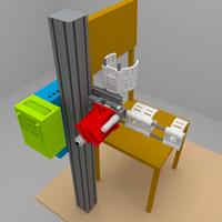 Render of the elbow exoskeleton